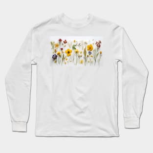 Pressed Flowers Long Sleeve T-Shirt